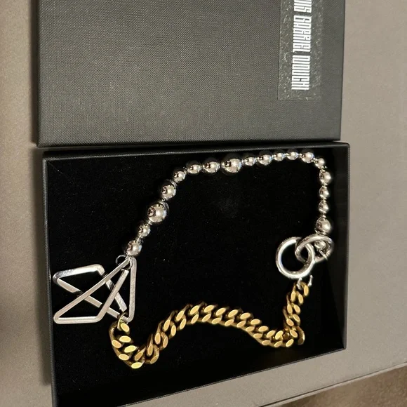 Louis Gabriel Nouchi LGN ASYMMETRICAL NECKLACE WITH PAPER CLIP